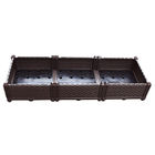 40 * 40 * 22 सेमी प्लास्टिक प्लांट ग्रो बॉक्स, गार्डन बेड DIY प्लांटर बॉक्स के लिए सब्जी / फूल / जड़ी बूटी आउटडोर पिछवाड़े, प्राकृतिक
